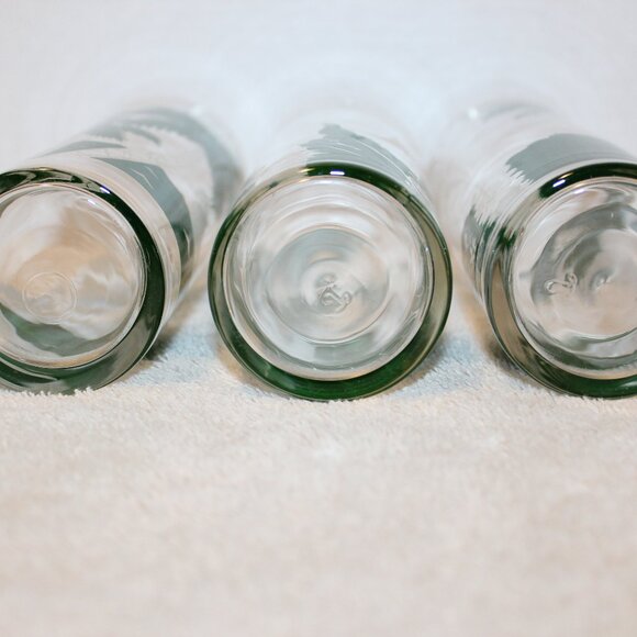 3 Vintage Libbey Tom Collins Cocktail Glasses Tropical Island Palm Tree Glasses - Picture 6 of 9